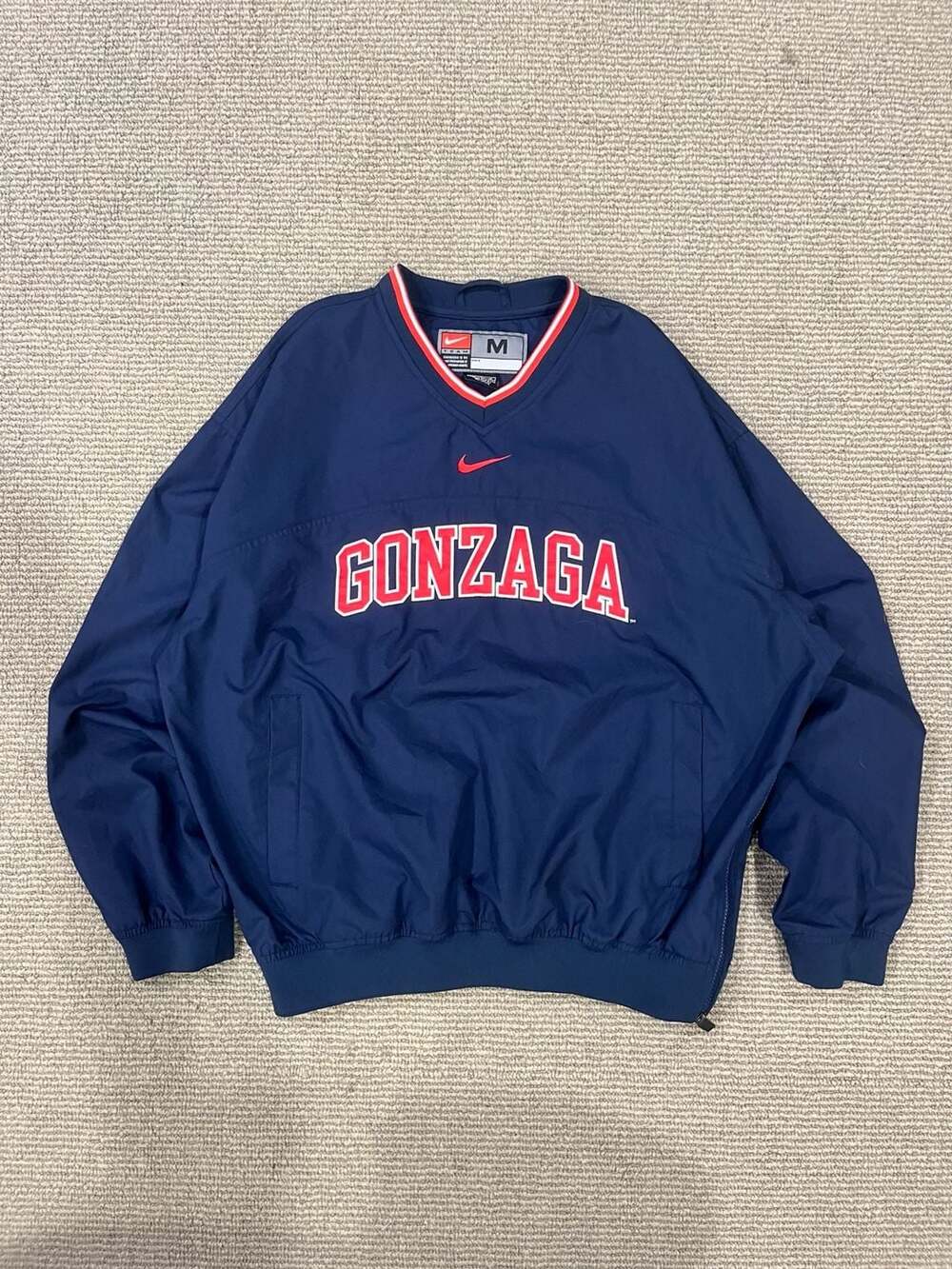 Vintage Nike Team Gonzaga Bulldogs Pullover Windbreaker Jacket M